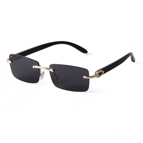 Lunettes de soleil sans monture avec protection UV400 et verres dégradés