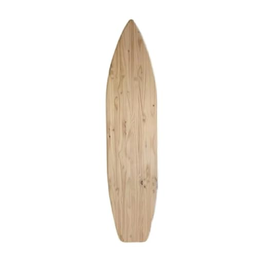 Handmade Pine Wood Surfboard Wall Art, Unfinished, 4ft, DIY