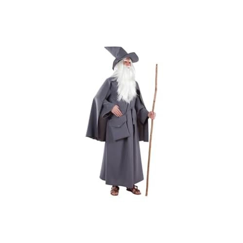 DISBACANAL Disfraz de mago gris - XL