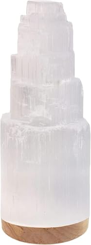 SALT 84 Selenite Crystal Lamp 20cm with...