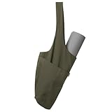 Yogiii Yoga Mat Bag | The ORIGINAL YogiiiTote Yoga Bag | Sling Mat Tote w/Large Side Pocket & Zipper Pocket | Yoga Mat Carrier Fits Most Size Mats (Olivine Green)