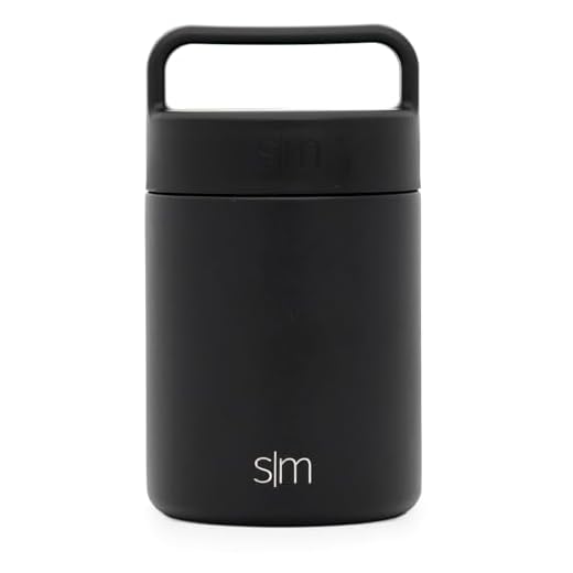 Simple Modern Provision Insulated Food Jar Thermos Leak Proof Stainless Steel Storage Lunch Container, 12oz, Midnight Black