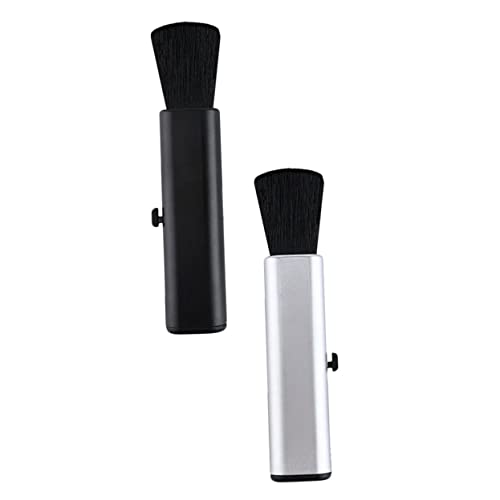 FUNOMOCYA Dust Brush for Guitars Piano Cleaning Kit 2pcs Retractable Guitar Cleaning Brush Music Instrument Cleaner Wool Material