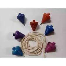 Image of Pmw Plastic Spinning Tops Bongaram with Thread for Kids, Multicolour, Pack of 1 -Random Model