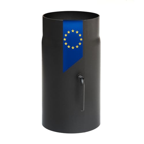 raik Tuyau de cheminée 150 mm de diamètre 250 mm de longueur Épaisseur du matériau 2 mm en acier...