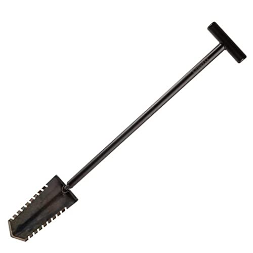 spaceshop Pá de aço profissional em T Garrett Razor metal detector de terreno difícil