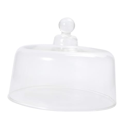 MOTHNUR Cubierta de Vidrio Transparente para Alimentos y Pasteles Protector de Postres y Micro Paisaje Cubierta Antipolvo para Cocina Altura