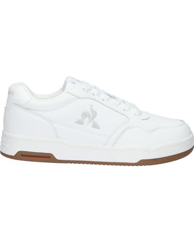 Le Coq Sportif - LCS Master Chaussures Unisexe - Style Tennis DNA - Tige Cuir Véritable - Semelle Mémoire de Forme Gomme - Taille 42 - New Optical White