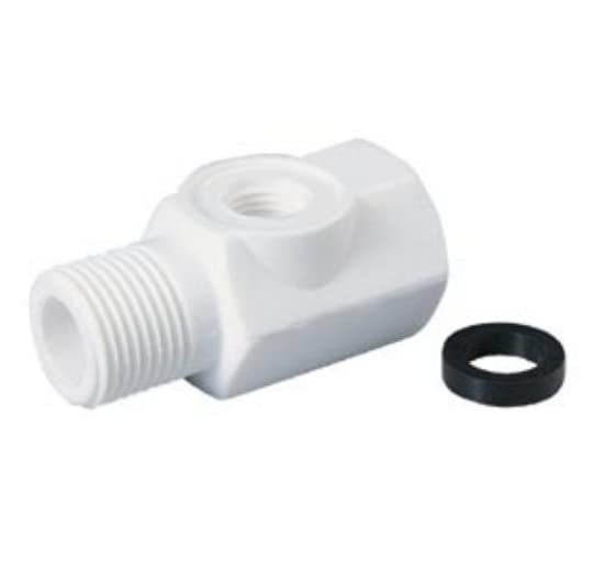 PureT (AD-4PP-3W) Plastic Adapter 1/2" NPTF Thread with 1/4" NPTF Thread (Tee)