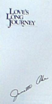 Love's Long Journey Signed/inscribed By the Author B00FN39RX0 Book Cover
