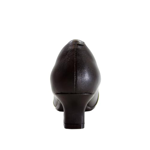 Peerage Cici Women's Wide Width Leather Low Heel Dress Pumps4