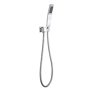 UWEREBFM Quadratische Handbrause mit Schlauch und Halter