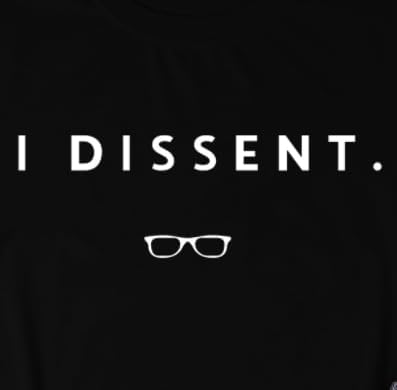 RBG Tshirts for Women Human Rights Equality Shirts I Dissent Tee Tops - Image 5