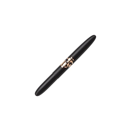 Image of Fisher Space Pen Matte Black Bullet Space Pen with U.S. Marine Corps. Insignia