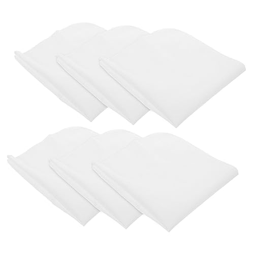 BESPORTBLE 6-pack Unbleached Cotton Muslin Cloths Filtering Cheese Cloth Reusable for Cooking Tea Wine Juice