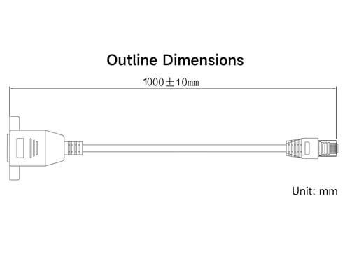Cable Extensor Ethernet Cat 6, Pack 2, 1 m C/U RJ45 miniatura 5