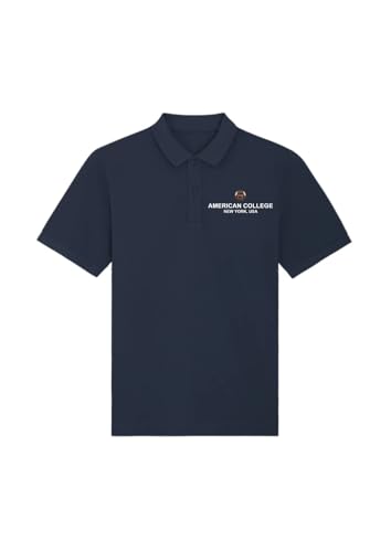 Polo American College USA marine 10 ans haut décontracté garçon