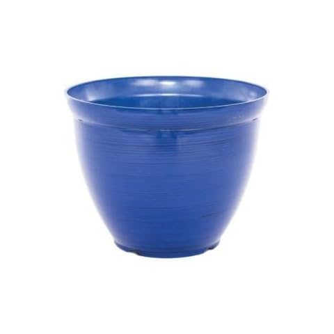 Gardenesque Feather 38 Plant Pot, Blue, 38cm Cover