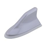 SROUPSUTKK Antenne aileron de Requin étanche, antennes d'autoradio spéciales, Signal Plus Fort, Peinture Piano, adaptée for la for Peugeot 308 SW R GTI Aileron de Requin de Voiture(Pearl White)