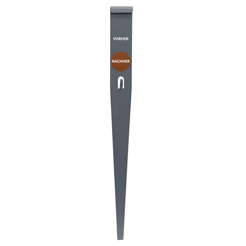 bellissa - Bodenanker-Fixierung für Rasenkanten Cortenstahl Höhe 20cm 10er Set - Robuster Erdanker für zusätzliche Stabilisierung von Beetabgrenzungen & -einfassungen - Erdspieß für Beetbegrenzung