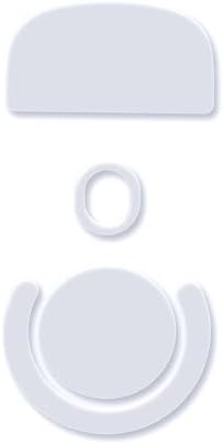 PWNAGE SmoothGlide PTFE Rounded Replacement Mouse Skates Feet for G Pro X Logitech Superlight GPX, Ultra-Smooth and Durable, 3M Adhesive, Gaming Mouse White