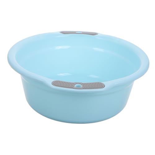 Hemobllo Lavabo de Plástico Grueso con Asas Dobles Duradero y Seguro para Bebés para Lavado Facial Cocina y Baño de Pies
