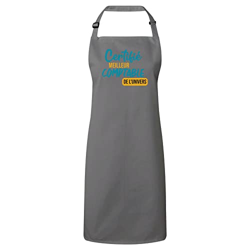 Tablier cuisine comptable premium : vêtement de protection humour pour employé entreprise