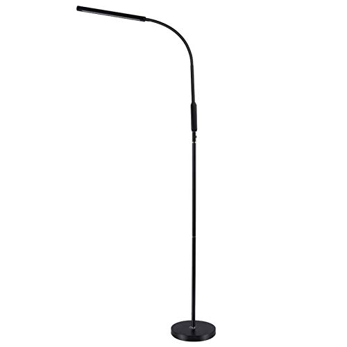 Lámpara de pie LED, luz de Piso Regulable, protección Ocular, lámpara de Lectura para niños, para Sala de Estar, Dormitorio y Oficina, lámpara de Estudio Junto a la Cama (5 temperaturas de c