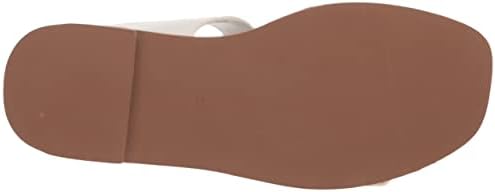 Steve Madden Women's Santo Flat Sandal, White Leather, 6 | Image 3