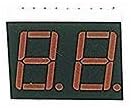 LDD5111-11 Display, 7-Segment, 2 Digit, 16 LED, Common Cathode, 18-Pin, DIP, 19 mm W x 8.1 mm H x 25 mm L, Red (Pack of 3)