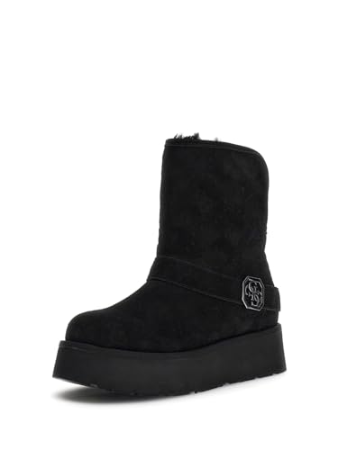 Bottines Guess DOLSAY2 en cuir noir pour femme