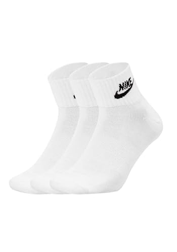 Image of Nike Unisex Adult Sportswear Dri-FIT Everyday Essential Ankle Socks (3-Pack) | Mens and Womens