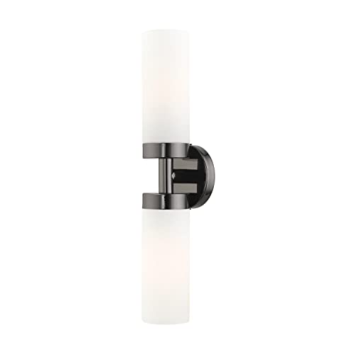 Image of Livex Lighting 15072-46 Aero Wall Sconce, Black Chrome