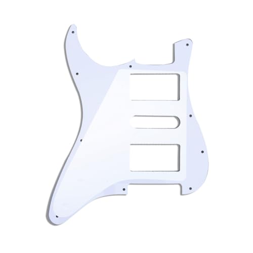 Musiclily Pro 11 Hole HSH Guitar Strat Pickguard for Fender American/Mexican Standard Stratocaster Modern Style, 4Ply Vintage Tortoise - Image 3