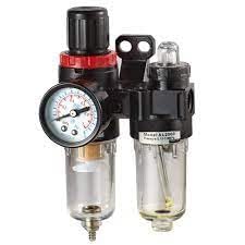 1/4" Inch BSP Pneumatic FRL Unit (Air Filter + Regulator + Lubricator) with Pressure Gauge For Air Compressor Unit-image-12