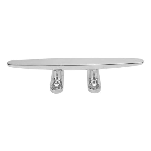8 Inch Dock Cleat with Polished Finish Compatible with Yachts, Speedboats, and Similar Watercraft