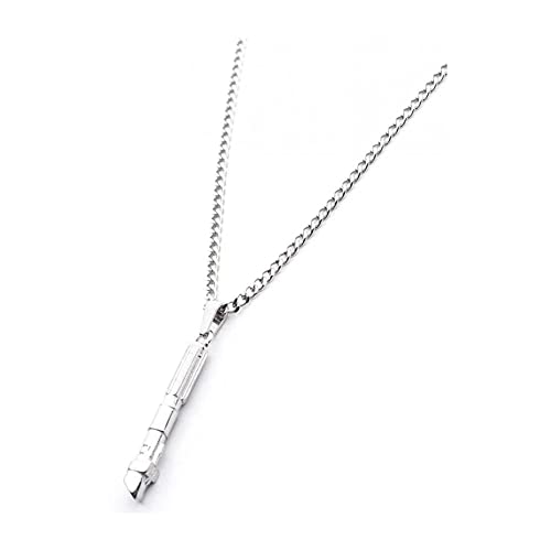 Star Wars Darth Lightsaber Pendant Necklace – Star Wars Jewelry for Women & Men | Silver Chains | Fan Gift Necklaces