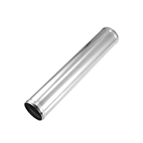 X AUTOHAUX Tuyau d'intercooler droit en alliage d'aluminium de 57 mm de long et 300 mm de long pour voiture Argenté