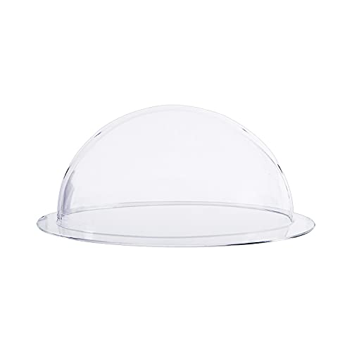 HMF 46728 Semiesfera de acrílico con ala, campana acrílica para bricolaje, diámetro de 28 cm, transparente