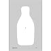 STANDARD FBI-Q TARGET ON BRIGHT WHITE PAPER 100 PACK