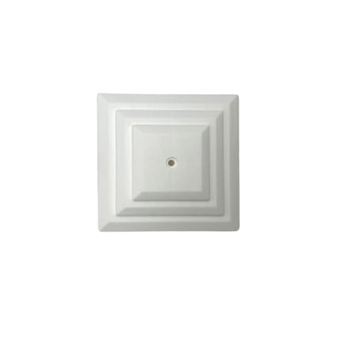 Pack of 5 Plastic Fence Post Caps, White, to fit a 3 75mm Post, Rot Proof. (GT0043). UK Made. Free UK Postage