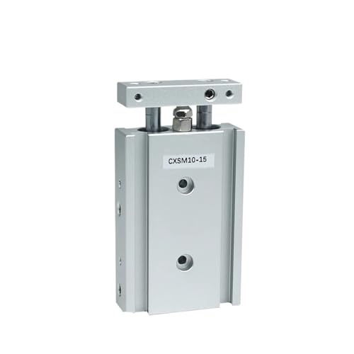 Vérin pneumatique double tige avec course de 125mm anti-rotation