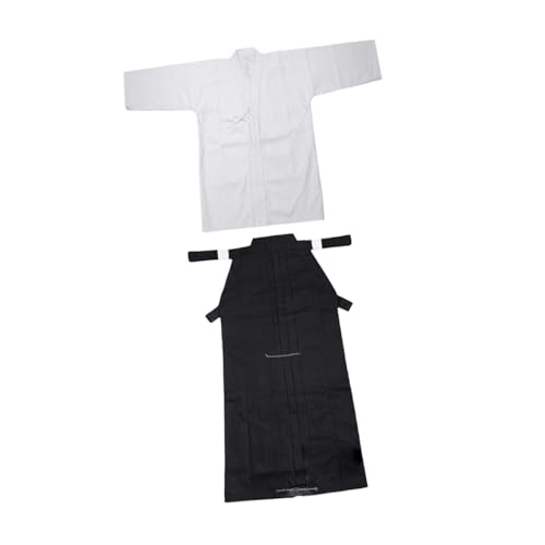 SunsoilGiant Conjunto de Uniforme de Kendo, Judo, Dobok, Ropa de para Hombres Y Mujeres, Tradicional de Samurái, en y Negro, 175cm