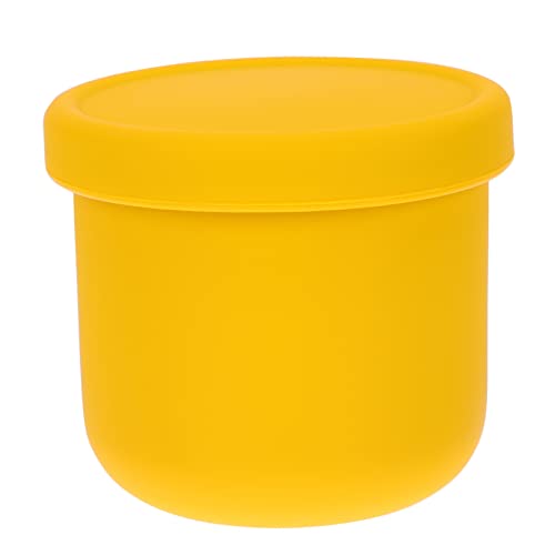 Milisten 1 Pieza Tazón De Cena De Bebé Alimento Bebés Bochas Hora De Comer Comida Bol Puré Alimentación Pequeño Portátil Tazones De Comedor Yellow Gel De Sílice