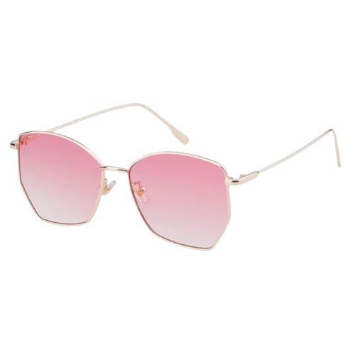 Lunettes de soleil mode rétro femmes hommes métal verres UV400 chic
