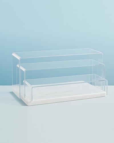 Image of Acrylic Display Riser 5MM Stand|Multipurpose display stand for watch, toy, cupcake, Great For High-Heeled Shoes, Perfect For Home or Counter Top Display, etc for Shop | 3 Pack (Display Riser)