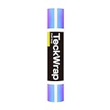 TECKWRAP Holographic Chrome Craft Vinyl 1ftx5ft, Opal White
