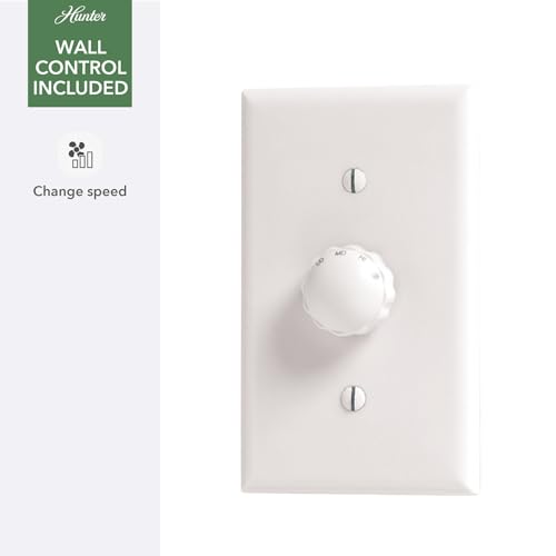 Image of Hunter Presto, Indoor, Ceiling Fan, No Light, Modern, 44 inch, Matte White