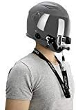 Vamson for Gopro Helmet Chin Mount Motorcycle Accessories Kit Front + Side Mount with Adhesive Pads for Go Pro Hero 8/7/Hero 6/HERO 5/Session5/4 Black White Silver/SJ4000/AKASO/APEMAN/DBPOWER and More