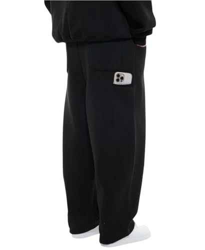 Image of BE SAVAGE 320 GSM Heavyweight Baggy Trackpant for Men Sweatpants for man Oversized Track Pant Side Pocket